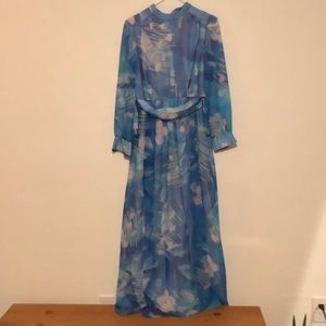 Posh long flower dress